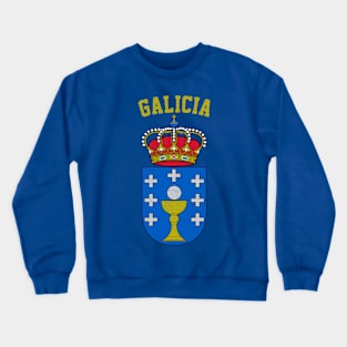 Galicia - Vintage Faded Look Design Crewneck Sweatshirt